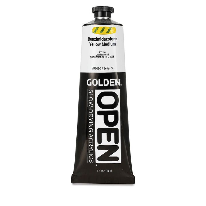 GOLDEN OPEN Vernice acrilica ad asciugatura lenta 148 ml – 7008 Benzimidazolone giallo medio