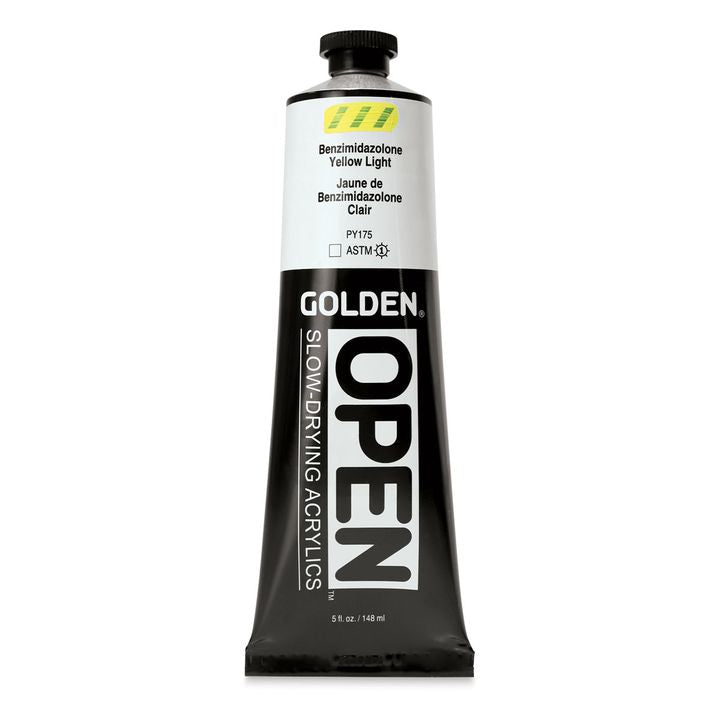 GOLDEN OPEN Vernice acrilica ad asciugatura lenta 148 ml – 7009 Benzimidazolone giallo chiaro