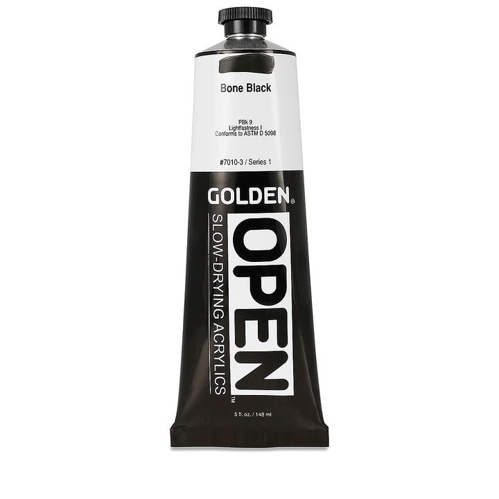 GOLDEN OPEN Vernice acrilica ad asciugatura lenta 148 ml – 7010 Nero osso