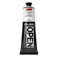 GOLDEN OPEN Vernice acrilica ad asciugatura lenta 148 ml – 7385 Ossido di ferro rosso trasparente