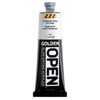 GOLDEN OPEN Vernice acrilica ad asciugatura lenta 148 ml – 7386 Ossido di ferro giallo trasparente