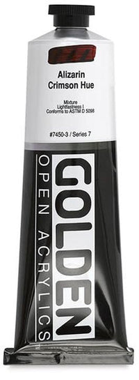 GOLDEN OPEN Vernice acrilica ad asciugatura lenta 148 ml – 7450 Alizarínová Karmazínová Hue