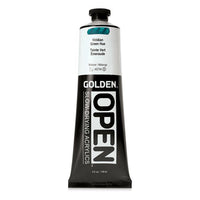 GOLDEN OPEN Vernice acrilica ad asciugatura lenta 148 ml – 7469 Tinta verde viridiano