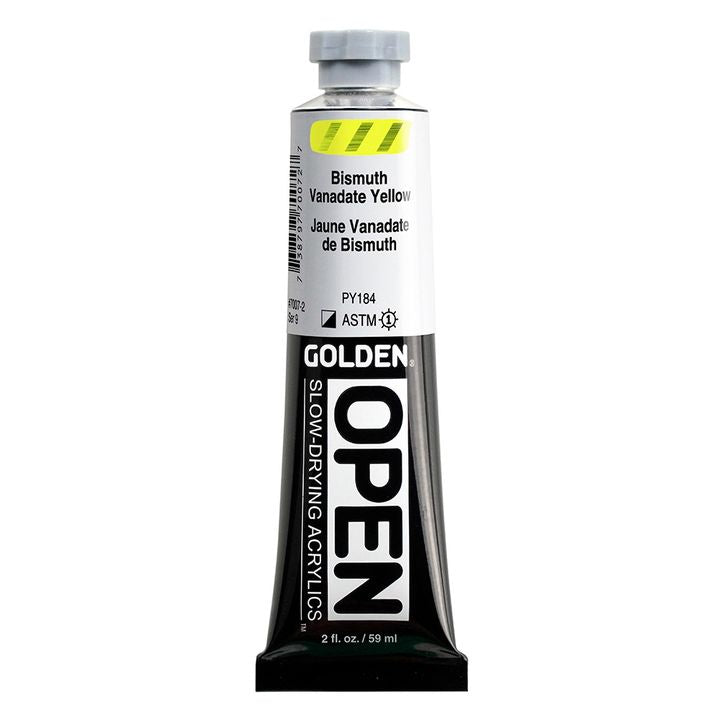 GOLDEN OPEN Vernice acrilica ad asciugatura lenta 59 ml – 7007 Vanadato di bismuto giallo