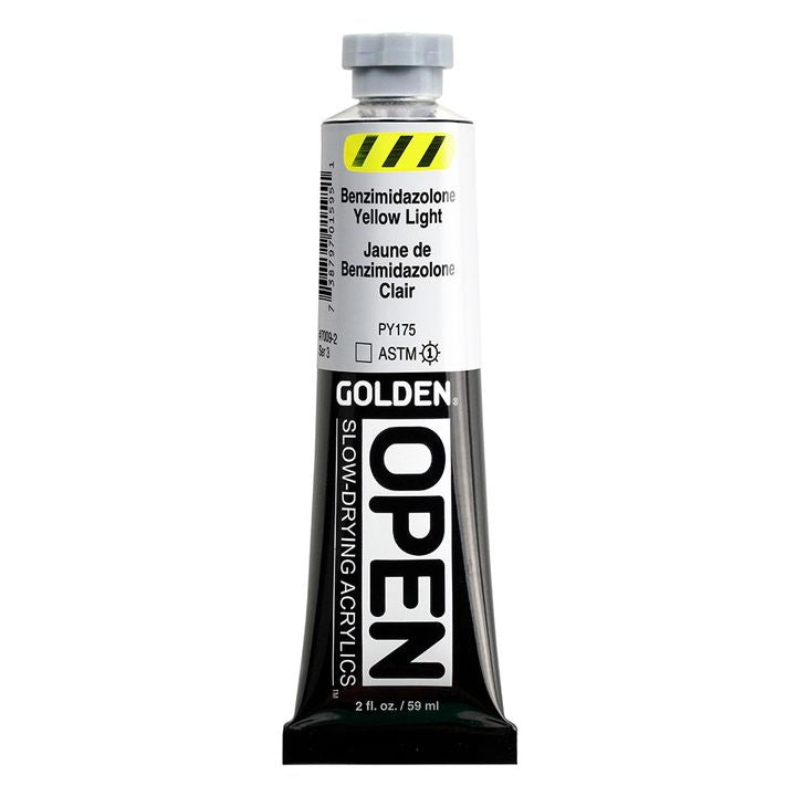 GOLDEN OPEN Vernice acrilica ad asciugatura lenta 59 ml – 7009 Benzimidazolone giallo chiaro