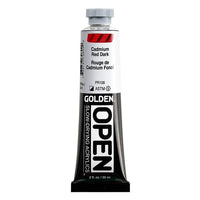 GOLDEN OPEN Vernice acrilica ad asciugatura lenta 59 ml – 7080 Rosso cadmio scuro