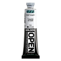 GOLDEN OPEN Vernice acrilica ad asciugatura lenta 59 ml – 7144 Turchese cobalto