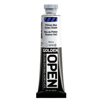 GOLDEN OPEN Vernice acrilica ad asciugatura lenta 59 ml – 7255 Blu ftalocianina (tonalità verde)