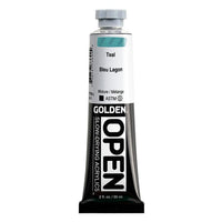 GOLDEN OPEN Vernice acrilica ad asciugatura lenta 59 ml – 7369 Verde acqua