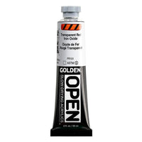 GOLDEN OPEN Vernice acrilica ad asciugatura lenta 59 ml – 7385 Ossido di ferro rosso trasparente