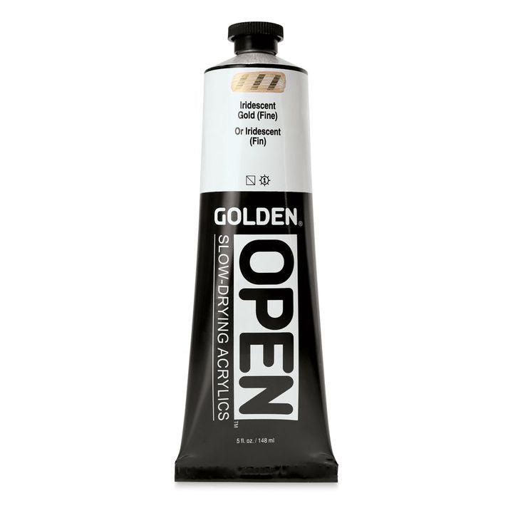 GOLDEN OPEN Vernice acrilica iridescente ad asciugatura lenta 148 ml – 7484 Zlatá Jemná