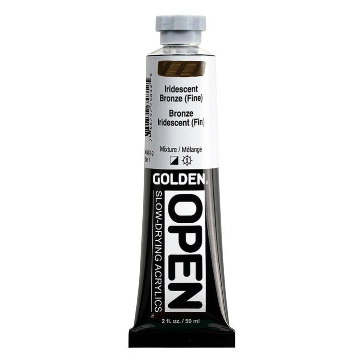 GOLDEN OPEN Vernice acrilica iridescente ad asciugatura lenta – 7481 Bronzo Fine