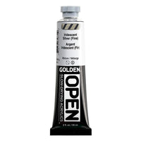 GOLDEN OPEN Vernice acrilica iridescente ad asciugatura lenta – 7487 Argento Fine