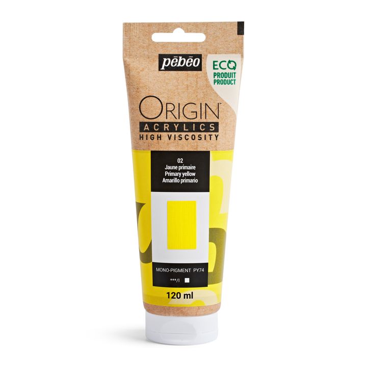 Pebeo ORIGIN Vernice acrilica 120 ml – giallo di base