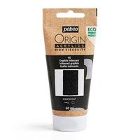 Pebeo ORIGIN Vernice acrilica 60 ml | Varie tonalità - grafite iridescente