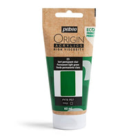 Pebeo ORIGIN Vernice acrilica 60 ml | Varie tonalità - verde chiaro permanente
