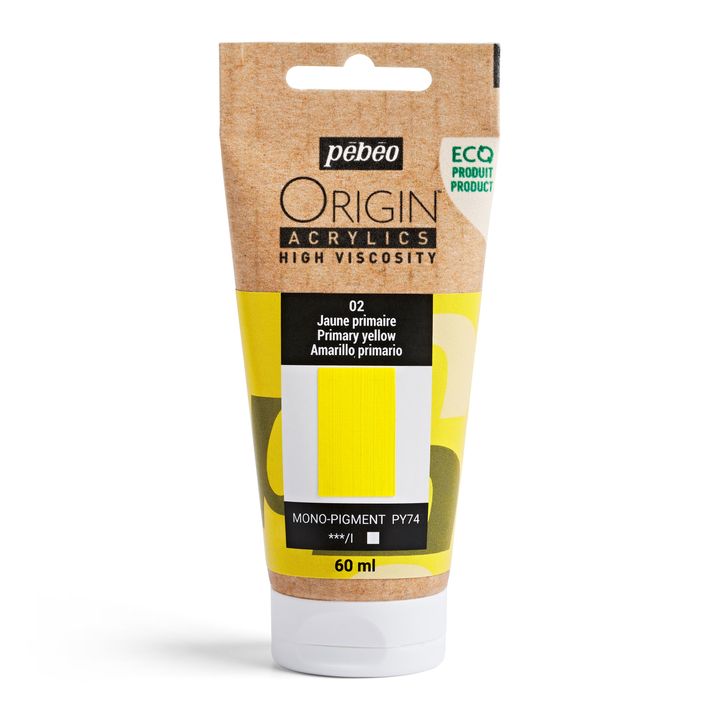 Pebeo ORIGIN Vernice acrilica 60 ml – giallo di base