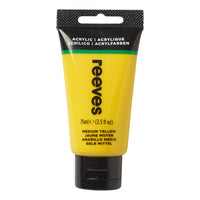 Colore acrilico REEVES Fine Artist 75 ml | varie sfumature - Medium Yellow