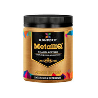 MetalliQ Vernice acrilica metallizzata composita 500g – rosso e oro
