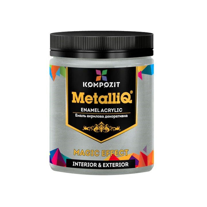 MetalliQ Vernice acrilica metallizzata composita 500g – Platino