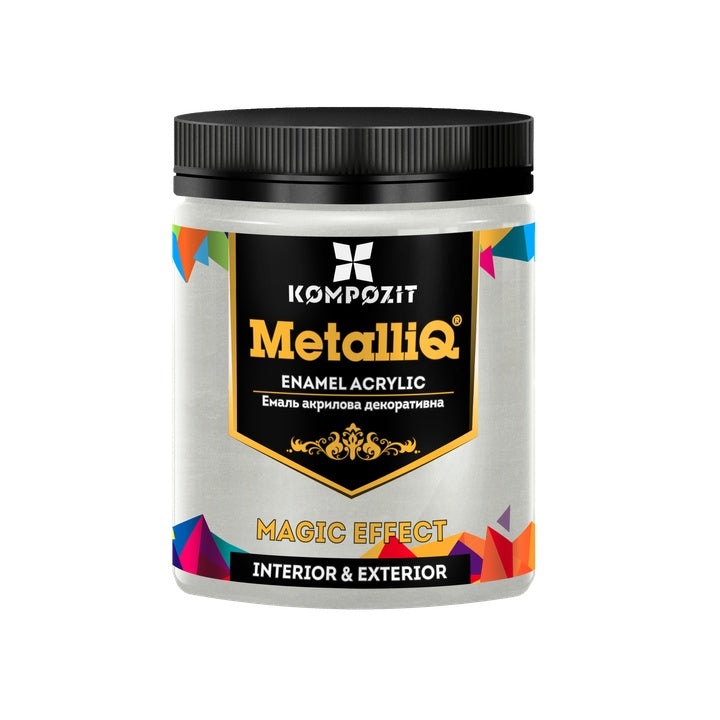 MetalliQ Vernice acrilica metallizzata composita 500g – Argento