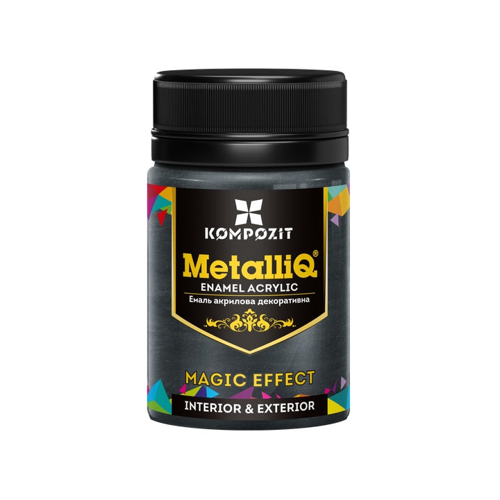 MetalliQ Kompozit Vernice acrilica con effetto metallizzato 70g – nero perla
