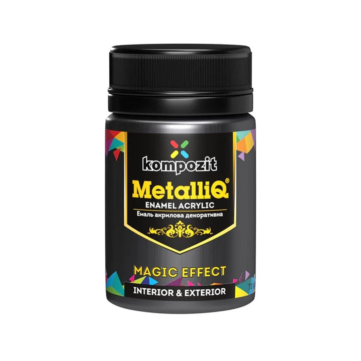 MetalliQ Kompozit Vernice acrilica con effetto metallizzato 70g – Platino