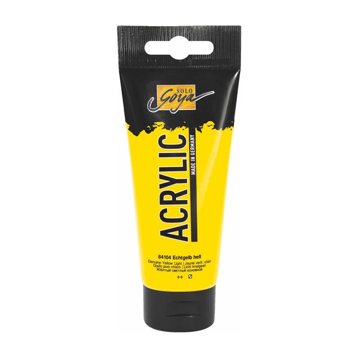 Colore acrilico Solo Goya Acrylic 100 ml – 04 Genuine Yellow Light