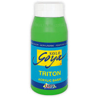 SOLO GOYA TRITON ACRYLIC BASIC 750 ml | colori diversi - Yellowish Green