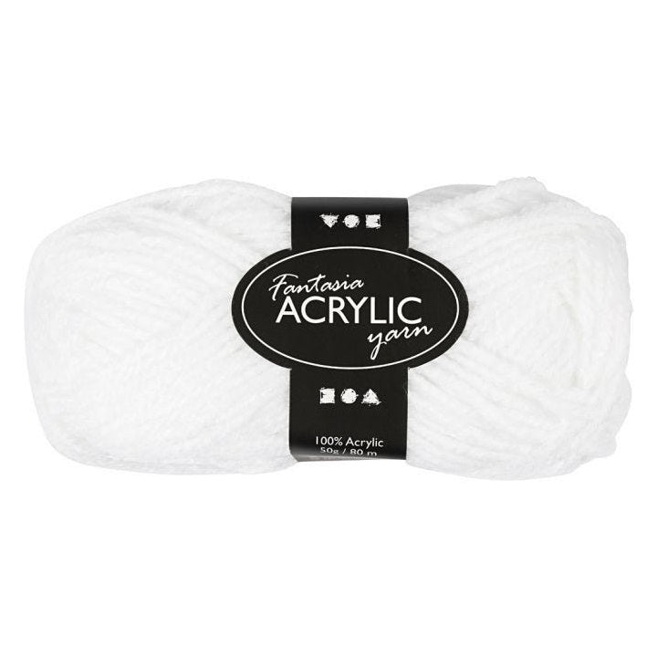 Lana acrilica Fantasia 80 m – bianco