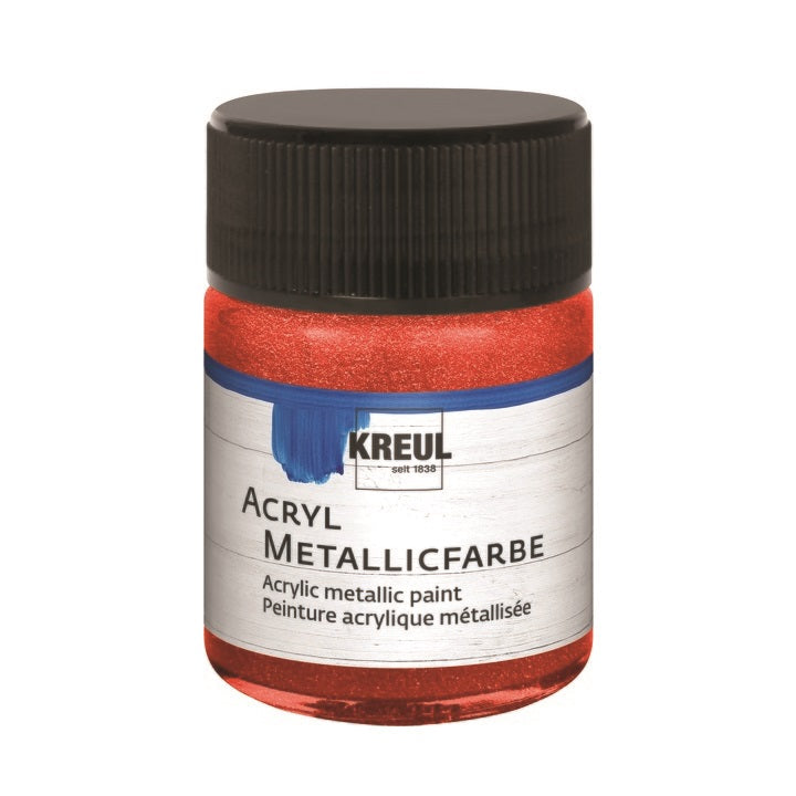 Colore acrilico KREUL METALLIC 50 ml – red