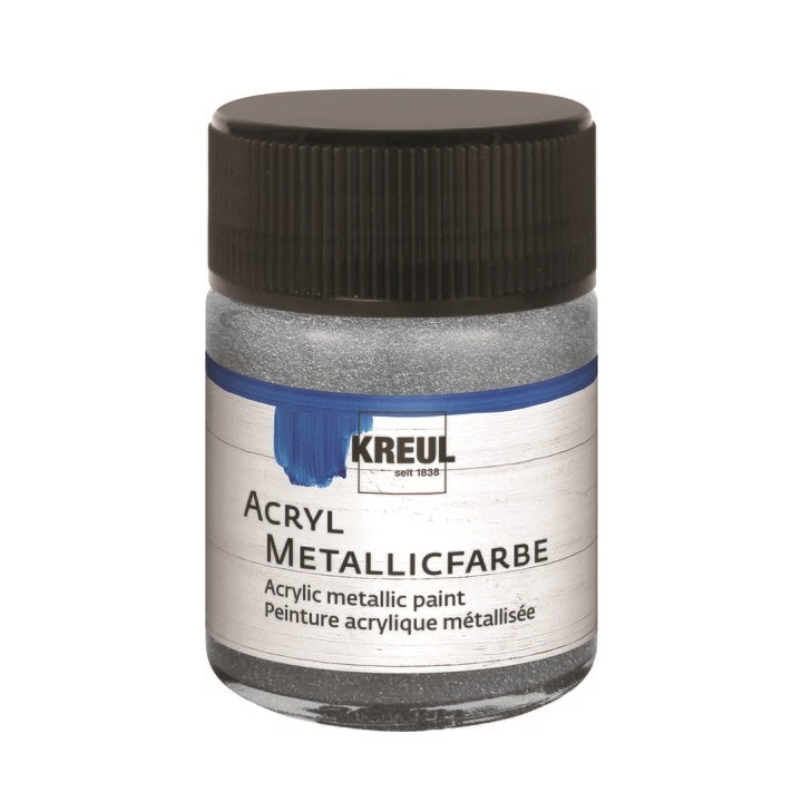 Colore acrilico KREUL METALLIC 50 ml – silver