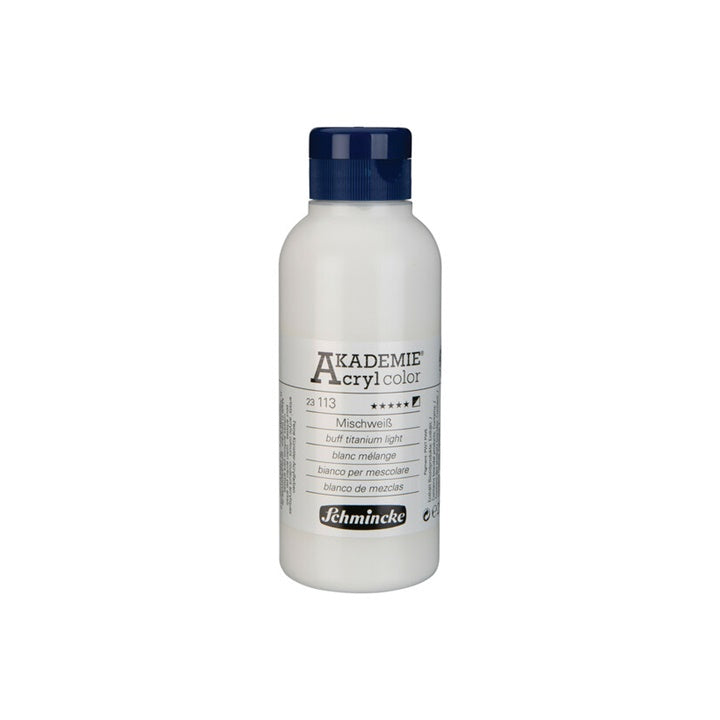 Colori acrilici Schmincke AKADEMIE 250 ml | vari colori - 113 bianco titanio chiaro