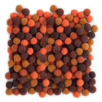 Pom Pom in acrilico, 1 cm - 120 pezzi – Marrone