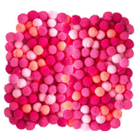 Pom Pom in acrilico, 1 cm - 120 pezzi – Rosa