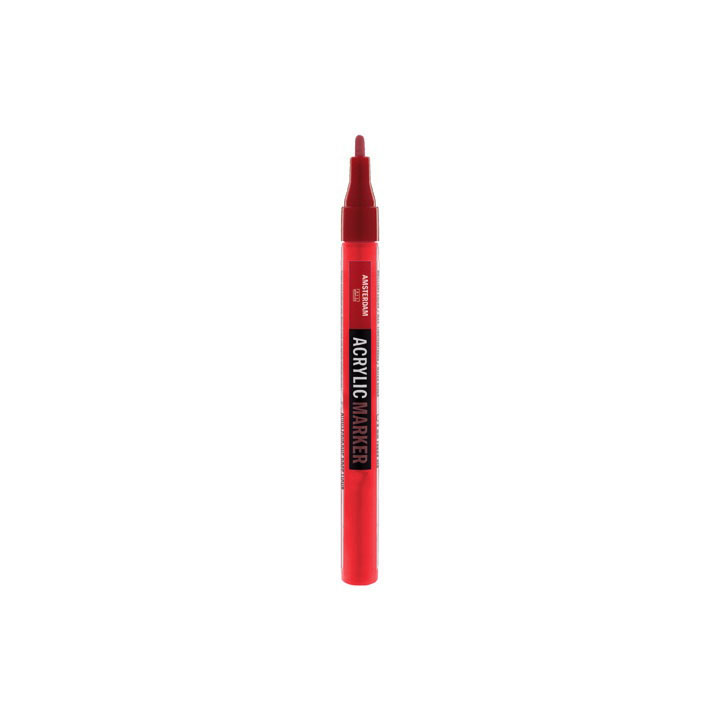 Pennarelli acrilici AMSTERDAM SMALL 2mm - 30 tonalità – pyrrole red