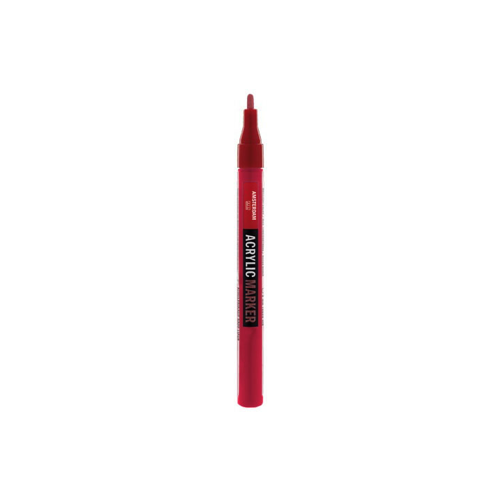 Pennarelli acrilici AMSTERDAM SMALL 2mm - 30 tonalità – carmine