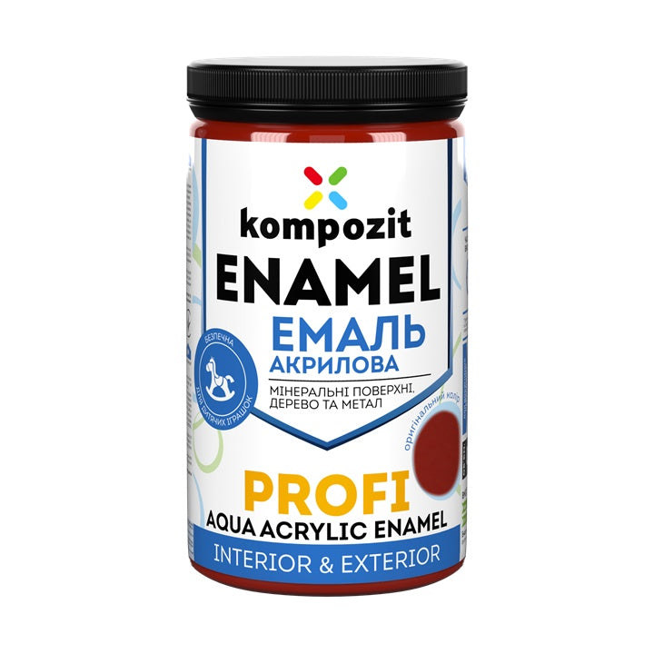 Smalto acrilico  KOMPOZIT PROFI Gloss 0,3 l – Rosso