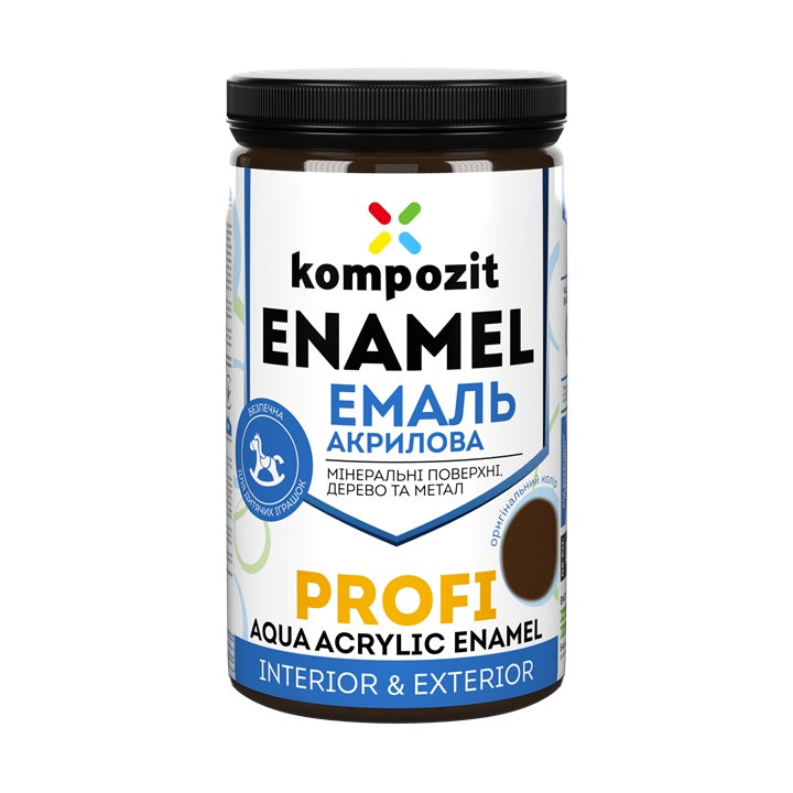 Smalto acrilico  KOMPOZIT PROFI Gloss 0,3 l – Marrone