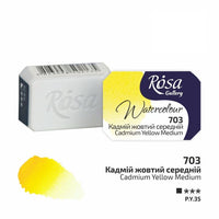 Colori ad acquerello Rosa Gallery pan 2,5 ml – 703 Cadmium giallo medio