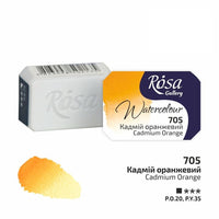 Colori ad acquerello Rosa Gallery pan 2,5 ml – 705 Cadmium arancione