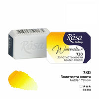 Colori ad acquerello Rosa Gallery pan 2,5 ml – 730 giallo oro