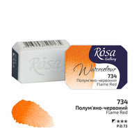 Colori ad acquerello Rosa Gallery pan 2,5 ml – 734 rosso brillante