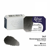 Colori ad acquerello Rosa Gallery pan 2,5 ml – 747 nero vite