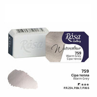 Colori ad acquerello Rosa Gallery pan 2,5 ml – 759 grigio caldo