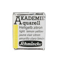 Colori ad acquarello Schmincke AKADEMIE ½ godet – 222 giallo limone chiaro
