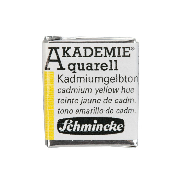 Colori ad acquarello Schmincke AKADEMIE ½ godet – 224 giallo cadmio imitazione