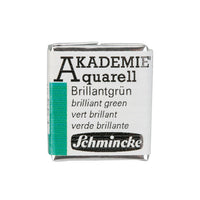 Colori ad acquarello Schmincke AKADEMIE ½ godet – 551 verde brillante