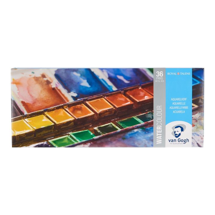 Colori ad acquerello in una scatola di metallo Van Gogh – 36 bicchiere
