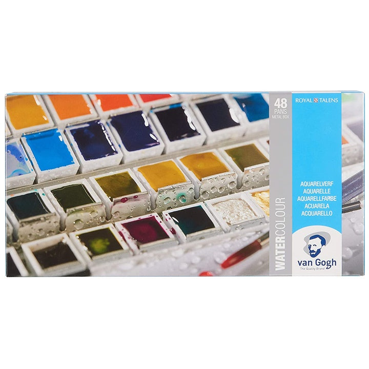 Colori ad acquerello in una scatola di metallo Van Gogh – 48 bicchiere